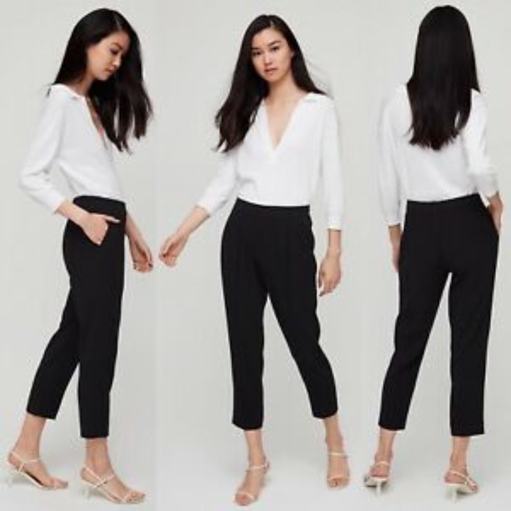 Aritzia Black Ankle Pants